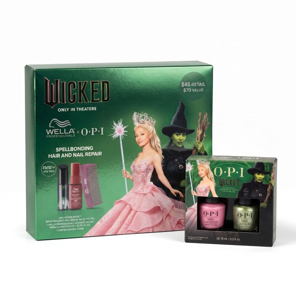 Wella x OPI Wicked Spellbonding Hair and Nail Repair Gift Set Limited Edition